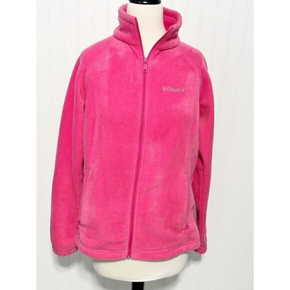 Columbia Women's Sawyer Rapids 2.0 Fleece Jacket Full Zip French Rose Pink Large - Picture 1 of 16